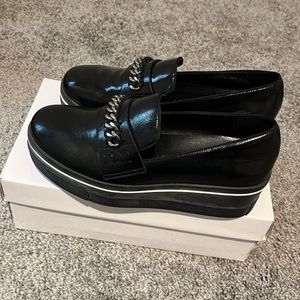 Black,Patent,Stella McCarthy, Chunky Loafers, in great condition